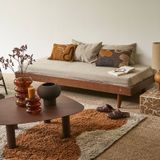 Cushions - Cushion Cover New Block 30X50 Caramel Background 100% Wool - HOMATA