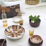 Plats et saladiers - Grand Plat Multico
Rayé Gold Ø 30 Cm - HOMATA