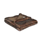 Comforters and pillows - Fuchs brown - Faux fur blanket - DECKENKUNST MANUFAKTUR GERMANY