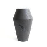 Vases - Black unique vase dried flower, living room décor handmade - WOODENDREAMS
