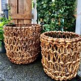 Caskets and boxes - Openwork abaca basket (Bali) - PSAA146 - BALINAISA