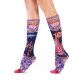 Socks - Chinoiserie bamboo knee socks - DUB & DRINO