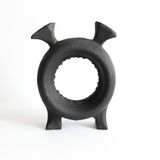 Decorative objects - Black wooden unique bookshelf décor handmade - WOODENDREAMS