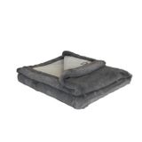 Couettes et oreillers - Fuchs silber pemium - Plaid en fausse fourrure - DECKENKUNST MANUFAKTUR GERMANY