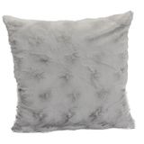 Comforters and pillows - Silver Teddy cushion 50*50 - DECKENKUNST MANUFAKTUR GERMANY