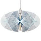 Objets design - Suspension AINAVA L plexiglass bleu - VASSARA LAMPS