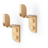 Design objects - Tabula Wall Hooks Brass (2 pcs.) - CHICURA COPENHAGEN