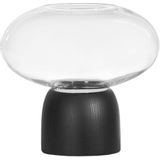Vases - Vase Porcini en Verre Noir/Transparent - CHICURA COPENHAGEN