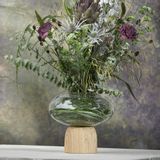 Vases - Vase Porcini en Chêne/Verre Transparent - CHICURA COPENHAGEN