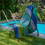 Serviettes de bain - FOUTA EN COTON BIOLOGIQUE - ÉBÈNE - couleur FOREST - KARAWAN AUTHENTIC