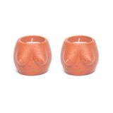 Objets de décoration - LOT DE 2 BOUGEOIRS SEINS HF - HELIO FERRETTI