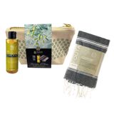 Coffrets et boîtes - TROUSSE CADEAU BIEN-ÊTRE HAMMAM - CARESSE D'OLIVE - KARAWAN AUTHENTIC