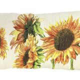 Coussins textile - Housse de coussin tissée cale reins Tournesol - ART DE LYS