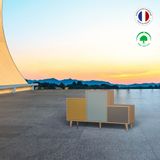 Buffets - Meuble de rangement PODIUM 3 portes Curry - Curaçao - Cubanite - YZON