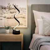 Autres fournitures bureau - Lampe table de nuit bureau moderne Lampe à poser Spiral LED Noir - OUI SMART
