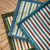 Serviettes - Serviette de Cocktail à Rayures - MAHE HOMEWARE