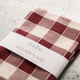 Kitchen linens - Check Woven Kitchen Towel - MAHE HOMEWARE