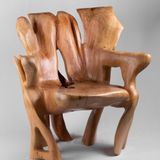 Fauteuils - Veles, fauteuil en bois sculpté dans une seule pièce de bois - LOGNITURE