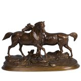 Sculptures, statuettes et miniatures - Accolade de Edouard Delabrière - FONDERIE DE BRONZE LAURAGAISE