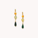 Jewelry - Jade drop french earrings - Agata Verde - NATURE BIJOUX