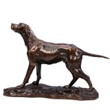 Sculptures, statuettes et miniatures - Chien Braque de E. Lemaitre - FONDERIE DE BRONZE LAURAGAISE