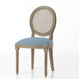 Chairs - CHAIR MEDAILLON BLEU F   - - AMADEUS