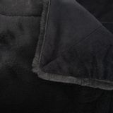 Throw blankets - PLAID LUXE NOIR 130X170 - - AMADEUS