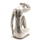 Sculptures, statuettes and miniatures - STATUE FEMME ARGENTE YOGA - - AMADEUS