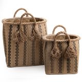 Paniers à linge - S2 PANIER CORDE LOFT TRIBAL - - AMADEUS