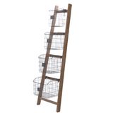 Towel racks - ECHELLE ET 4 BASKETS - - AMADEUS