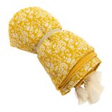 kids linen - PLAID FLEURI MOUTARDE - - AMADEUS LES PETITS