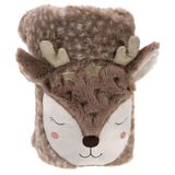 Linge de lit enfant - PLAID BICHE 100X73 - - AMADEUS LES PETITS