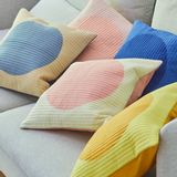 Comforters and pillows - Colourful quilted FULL MOON cushion cover - LIV INTERIOR