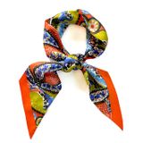 Scarves - Paisley red twilly - HELLEN VAN BERKEL HEARTMADE PRINTS