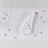 Linge de lit - Linge de maison "FRAISES SAUVAGES" - VIS A VIS PARIS