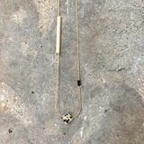 Jewelry - Square Dalmation stone Necklace - ESSYELLO