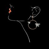 Jewelry - Bees & Butterflies Silver Filigree Rose Gold Earrings. - WEI YEE INTERNATIONAL LIMITED
