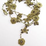 Jewelry - NECKLACE\" CRYSTAL\” - LICHEN GREEN - KARAWAN AUTHENTIC