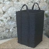 Decorative objects - NEW! Jute laundry basket - Black - RÊVE VERT