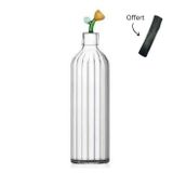 Cadeaux - Carafe à eau en verre, belle carafe design sculptée en verre résistant - LE CHARBON ACTIF FRANCAIS