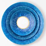 Formal plates - Eclipse Blue Bread Plate - JOHANNE PARIS