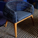 Armchairs - Blue rattan armchair - DESIGN PHILIPPINES HOME