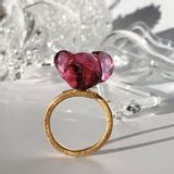 Gifts - Drops Collection Artisan Murano Glass Adjustable Ring - CHAMA NAVARRO