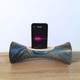 Enceintes et radios - Enceinte Marbre bleu foncé au bois de Manguier - COCOONME