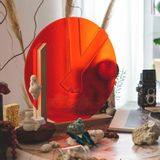 Verre d'art - Vase . BAY OF FIRE . L . Collection Time - AURORE BOUTER GLASS ART
