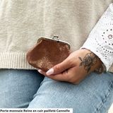 Leather goods - Reine Glitter Leather Wallet - LA CARTABLIÈRE