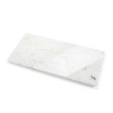 Platter and bowls - Ants on Carrara - big centerpiece / serving plate in white Carrara marble - ATELIER BARBERINI & GUNNELL