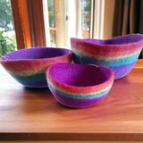 Objets de décoration - Trio de bols en feutre- HD10002A - FELTGHAR - HANDMADE WITH LOVE