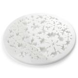 Platter and bowls - Charger plate 'Snowflake' in 'Absolute White' marble - ATELIER BARBERINI & GUNNELL