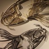 Pièces uniques - Koi wall object - CREATIV LIGHT